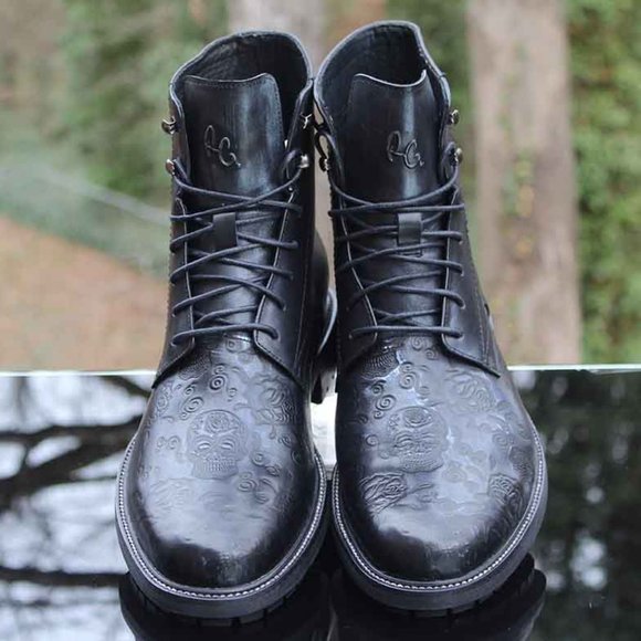 Robert Graham Abstraction Leather Boots Size 10.5 main image 6
